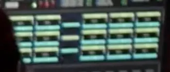 Close-up from the still: look left, read right