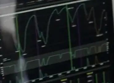 Close-up from the still: traces on one timeline