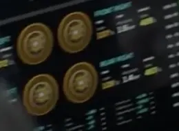 Close-up from the still: four round readouts