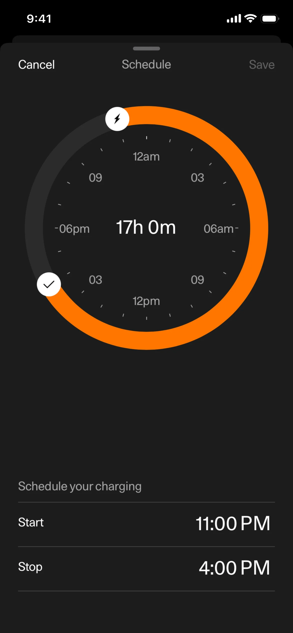 Polestar app: a day as a ring