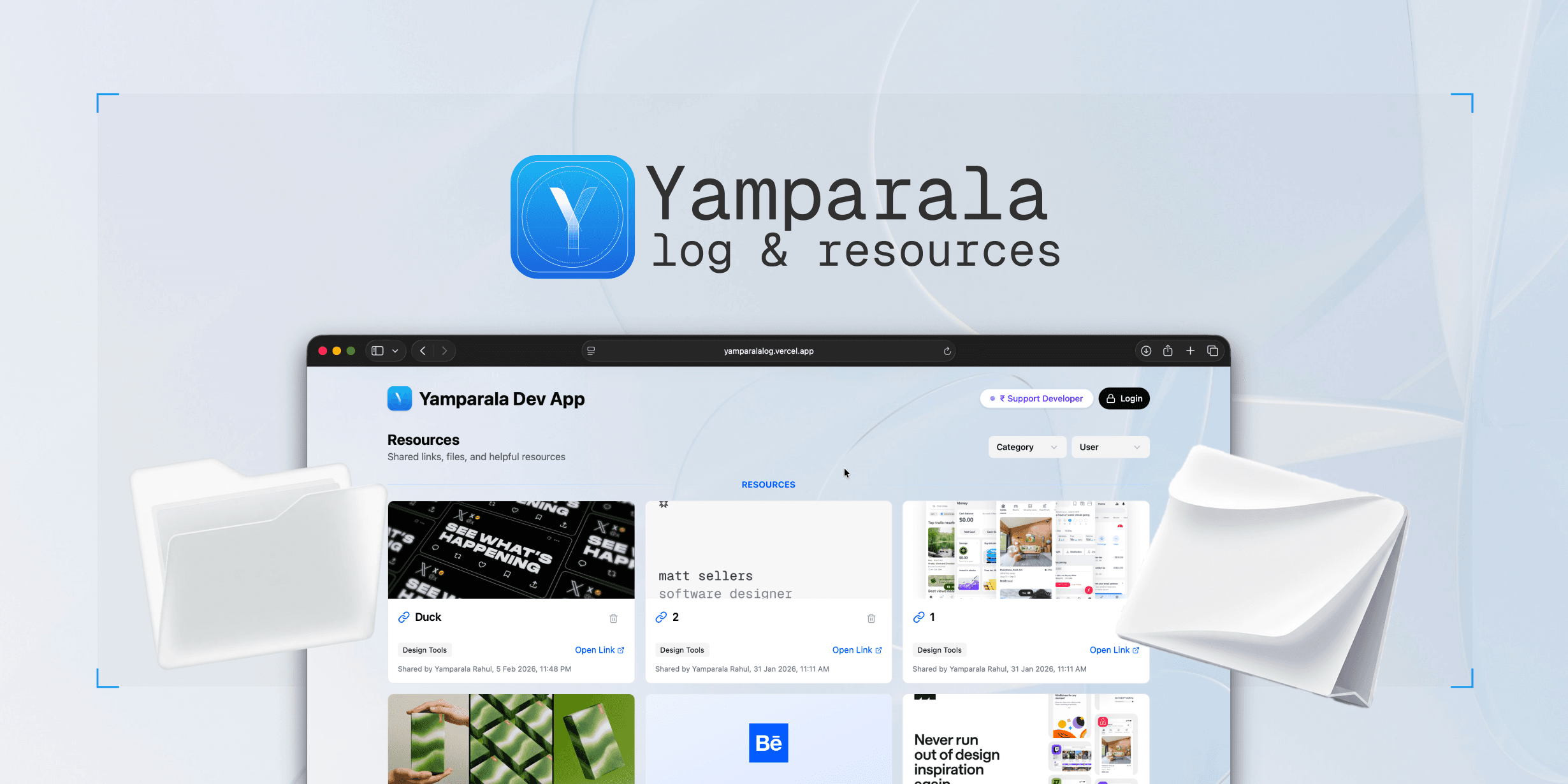 Log & Resources of Rahul