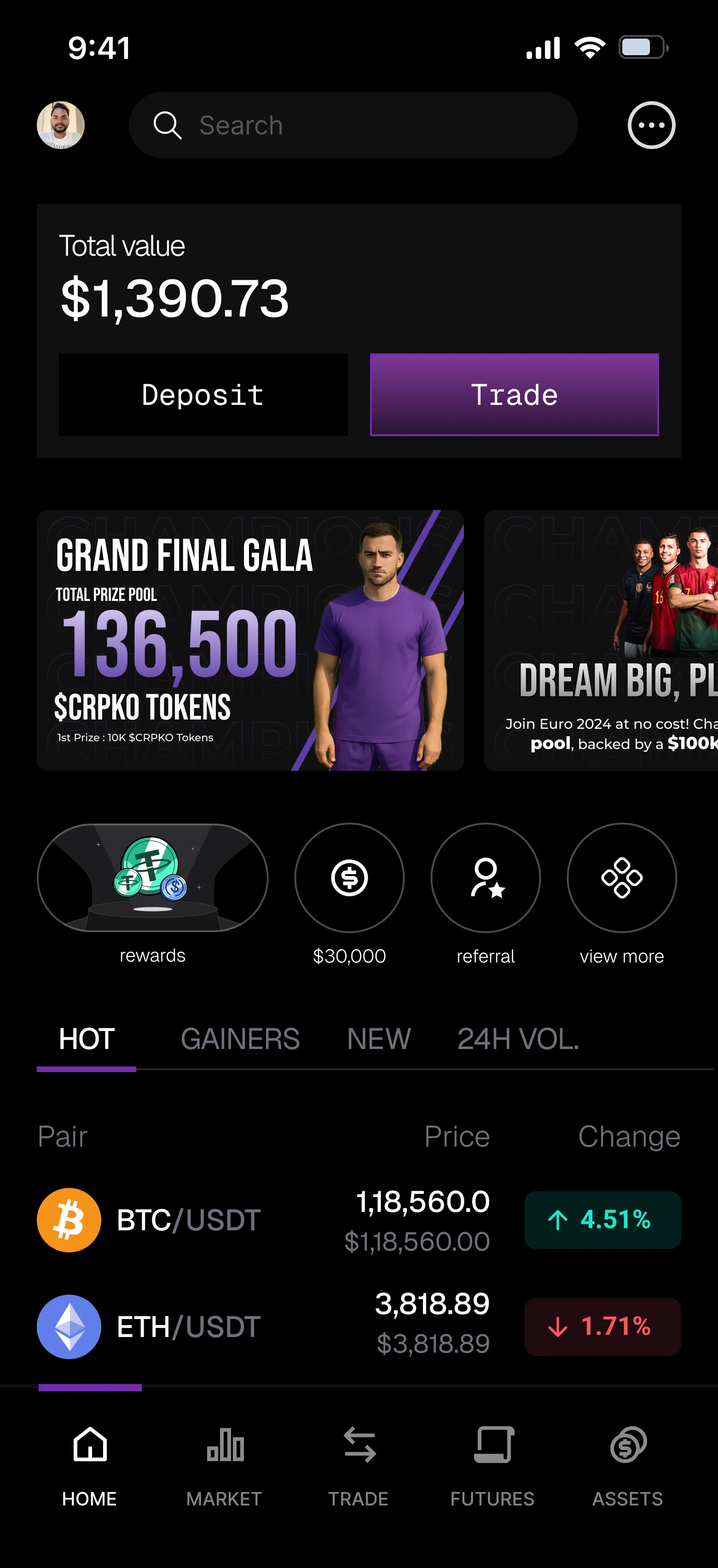 Purple Elegance mobile CRPKO concept