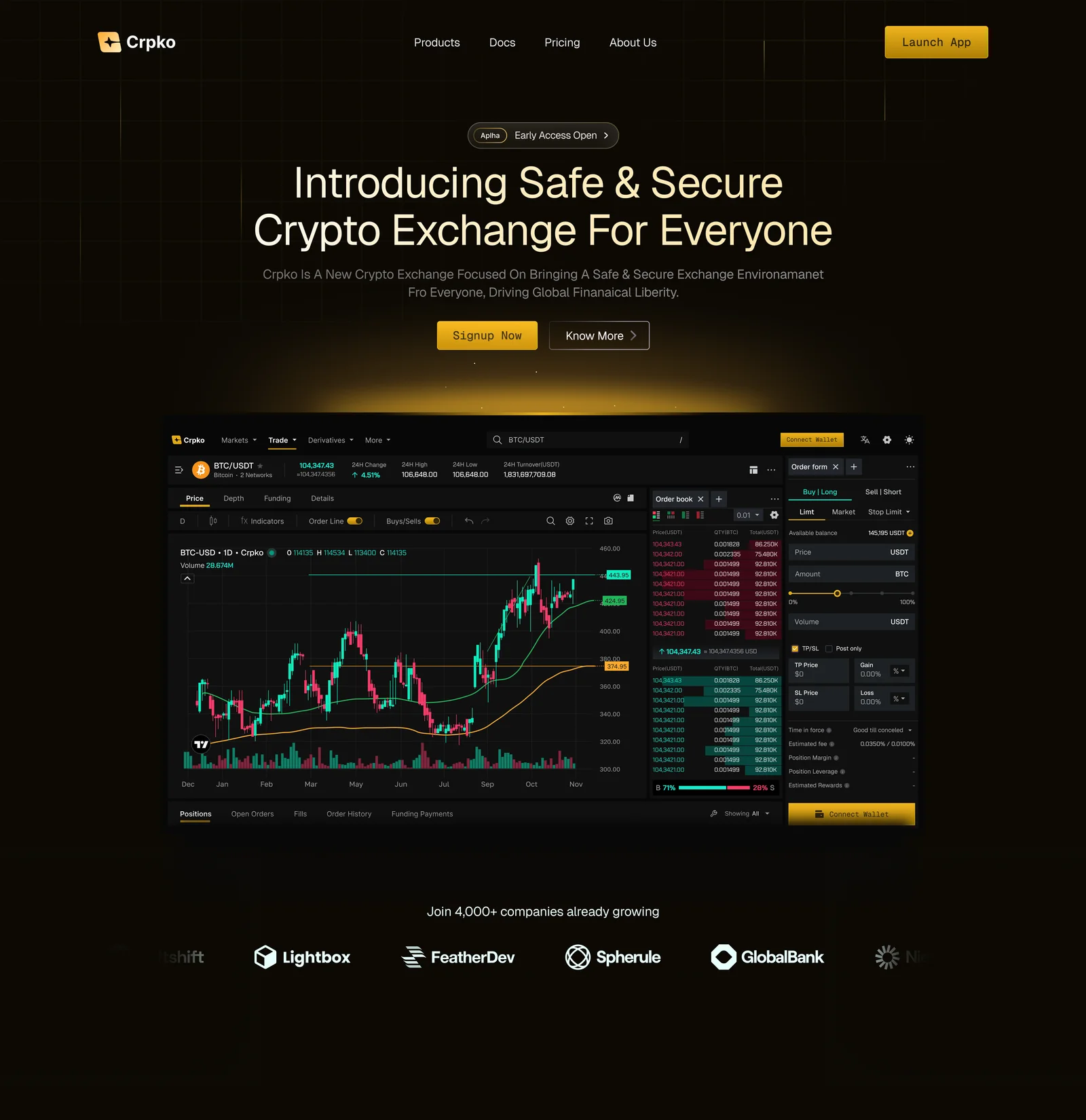 Yellow dark website static direction
